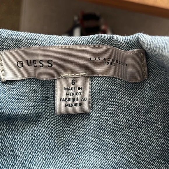 Guess Jeans Jumpsuit Halter Neck Low Back Cargo Faded Navy gently used - Picture 9 of 9